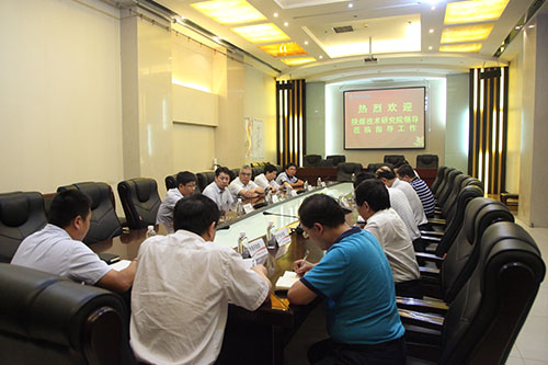 陜煤技術(shù)研究院黨政領(lǐng)導(dǎo)到建設(shè)集團走訪座談