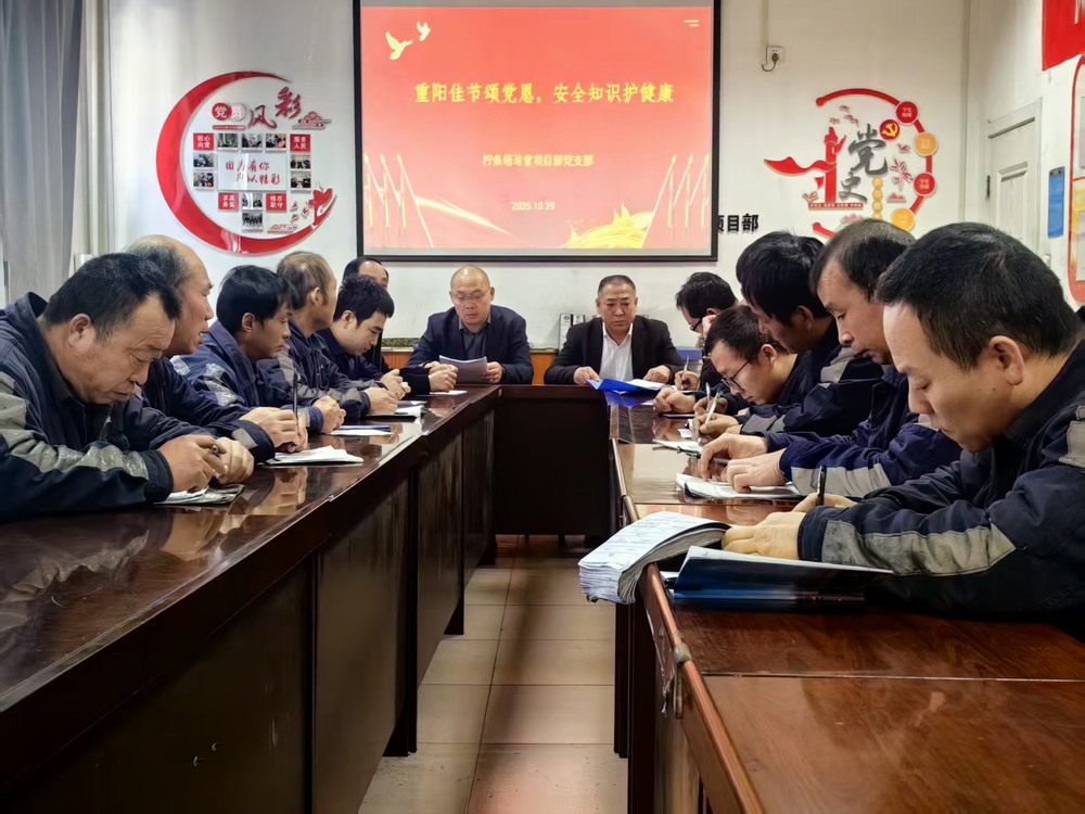 陜煤建設洗選煤運營公司檸條塔運營項目部黨支部開展 “情暖金秋,愛在重陽”主題黨日活動